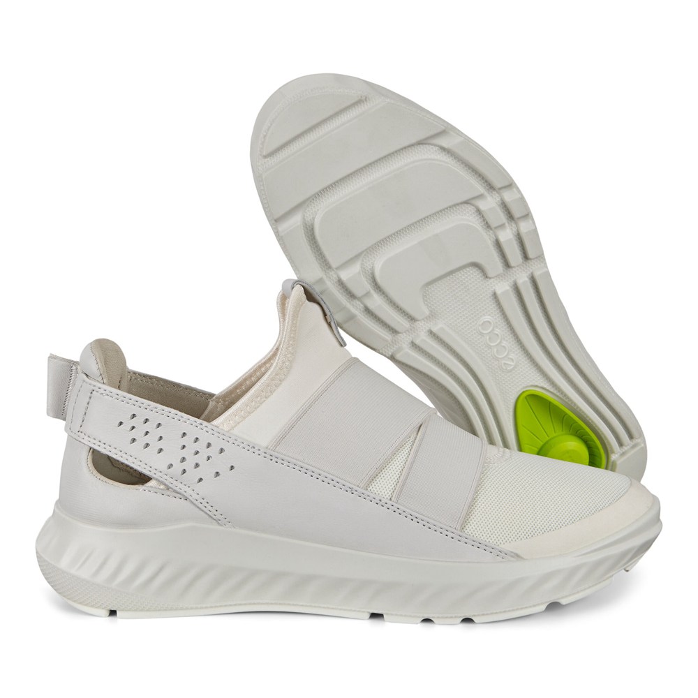 ECCO Womens Slip-On White - St.1 Lite Sneakers - TPU-583941